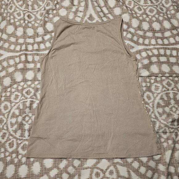 Alfani Size M Gold Sequin Tank Top - Picture 5 of 8